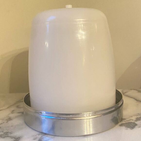 Vintage MCM Kromex Chrome And Brushed Aluminum Ice Bucket Lid Handle Modern - Picture 8 of 10